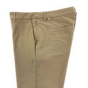 Lululemon Mens Commission Slim Pants Performance ABC Trousers Size 33x28 Khaki
